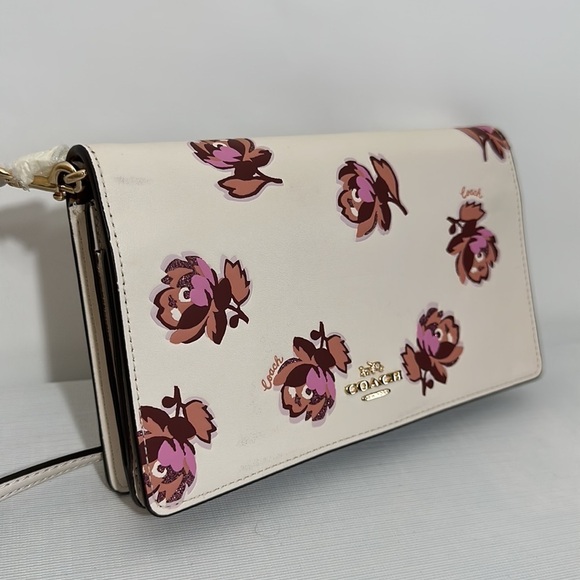 Coach Floral leather Hayden Foldover crossbody - Picture 7 of 9